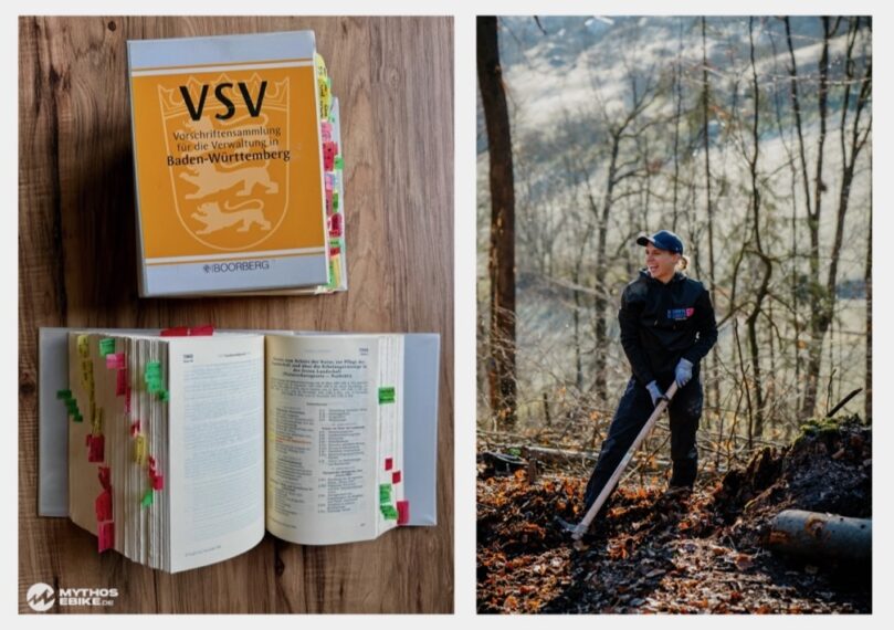 Mountainbiken zwischen Gesetz und Bürokratie, Trailbau